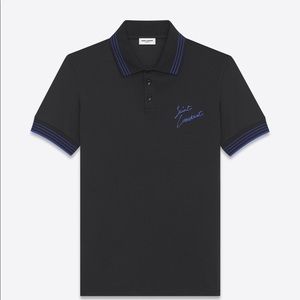 Saint Laurent Signature Script Polo